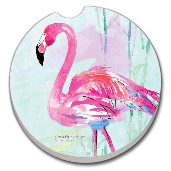 Flamingo Flair – Car Coaster 1PK